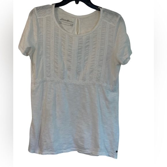 Eddie Bauer white cotton embroidered too. Size medium GUC - Picture 3 of 5